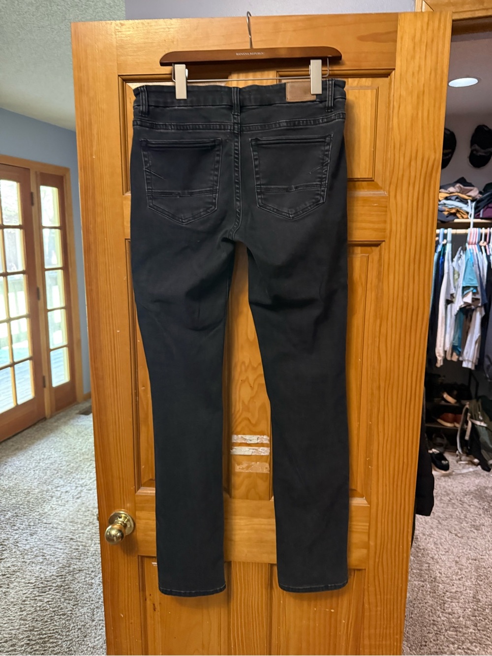 LONG BKE Women’s Black Straight Leg Jeans- inseam 34
